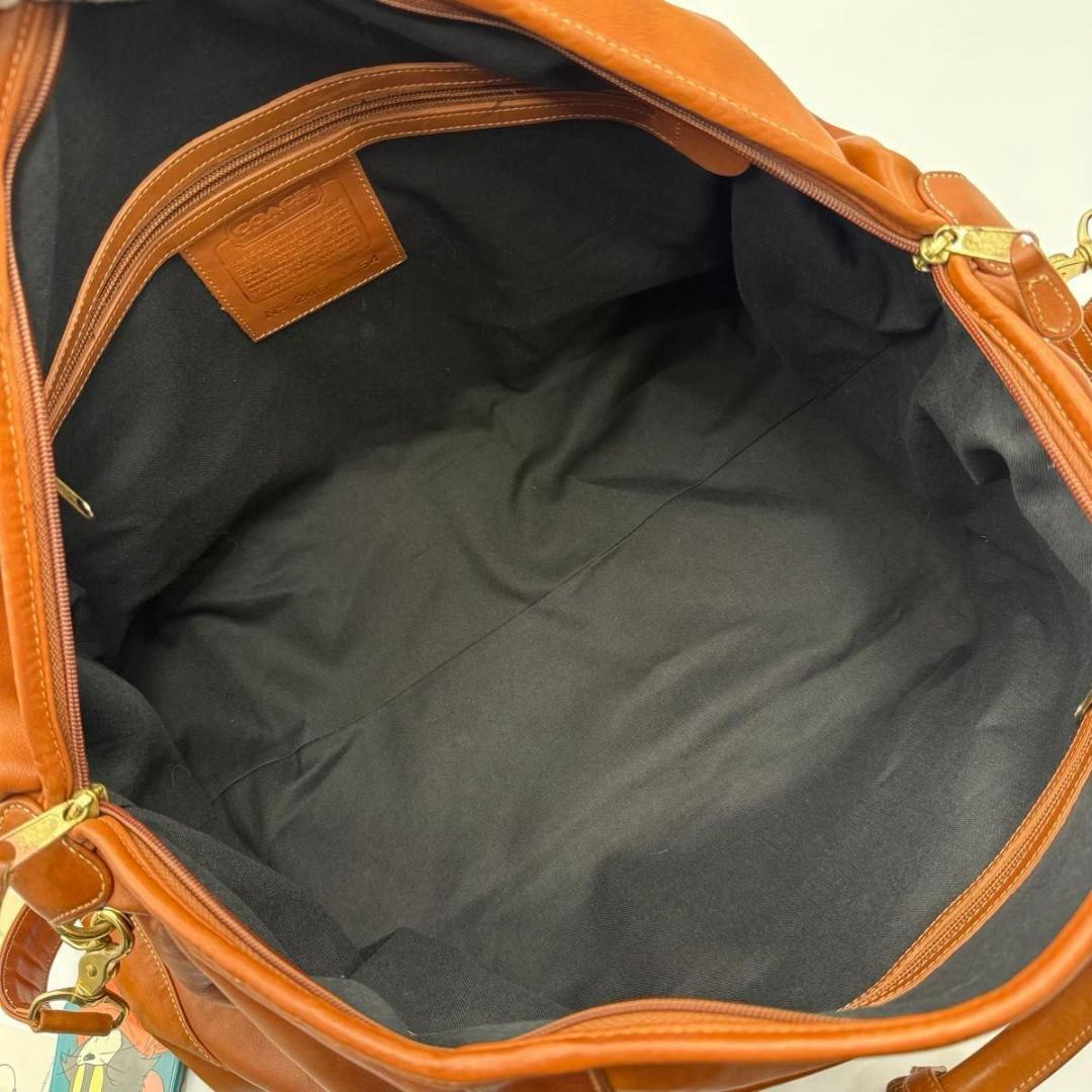 高級　COACH オールドコーチ　レザー　2way ボストンバッグ USA製
