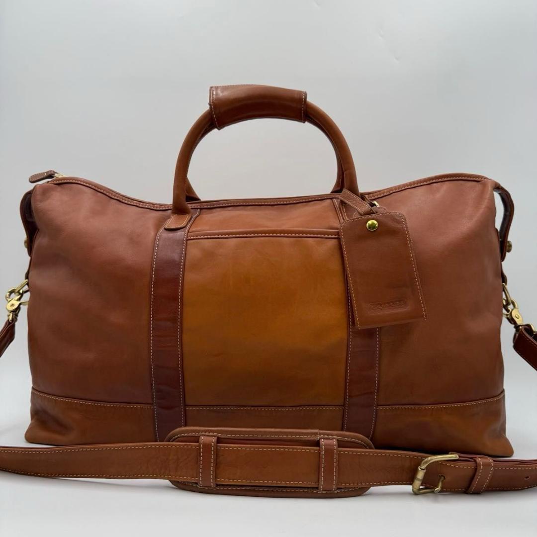 高級　COACH オールドコーチ　レザー　2way ボストンバッグ USA製