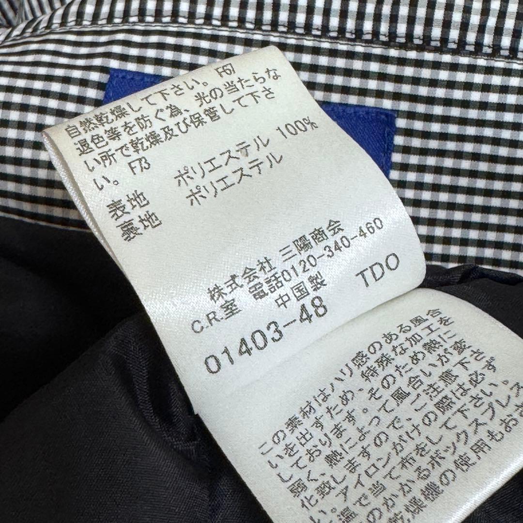 バーバリー ブルーレーベル コート風 ワンピース チェック柄 36 S ベルト付