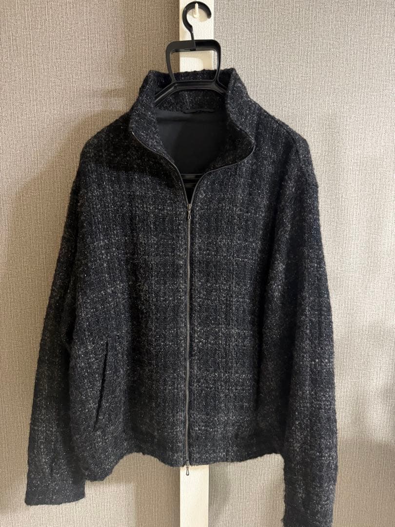 LIDNM ALPACA SILK TWEED ZIP サイズL