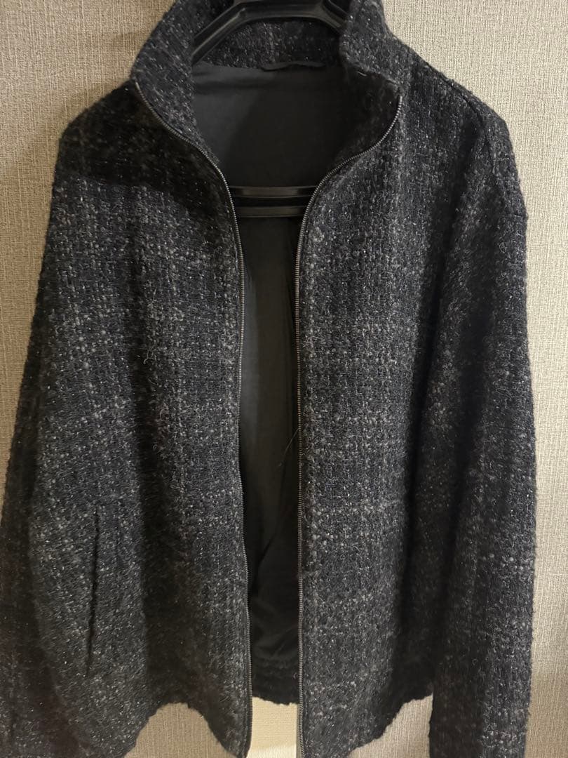 LIDNM ALPACA SILK TWEED ZIP サイズL