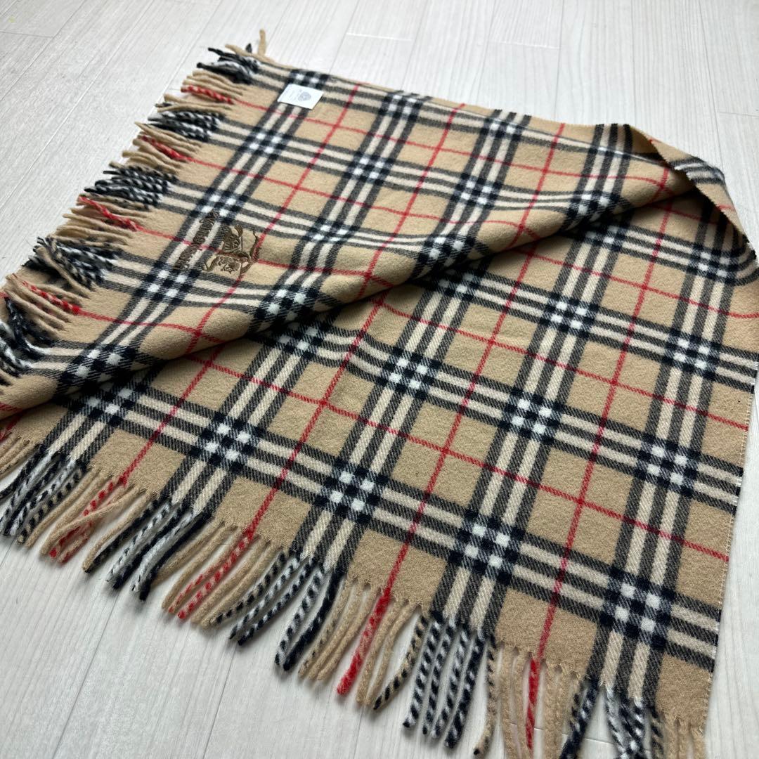 【専用】BURBERRY バーバリーウール100%大判ストール膝掛けノバチェック