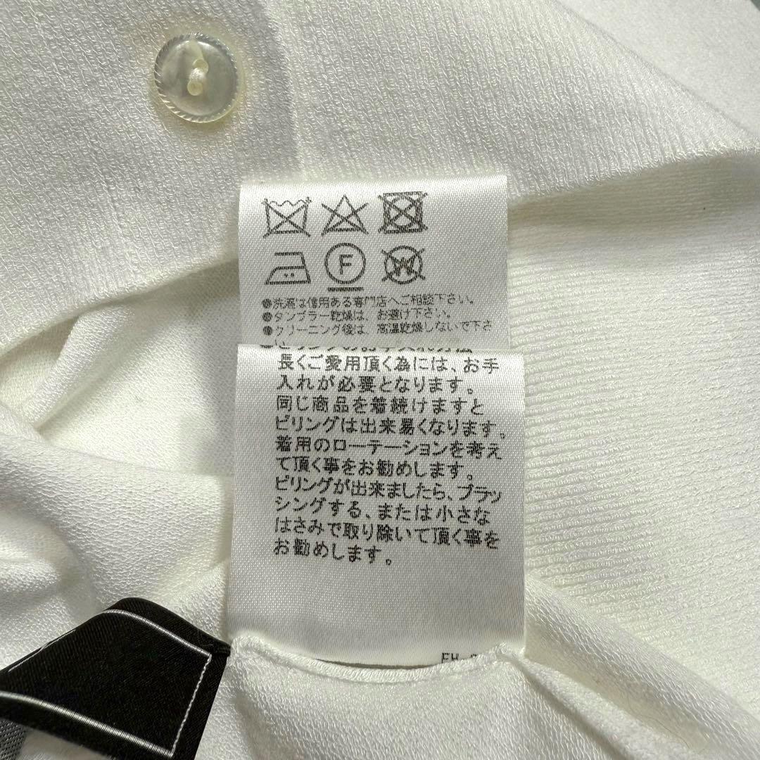 美品✨フォクシー クルーネック長袖カーディガン 羽織り 定価5万 ホワイト 40
