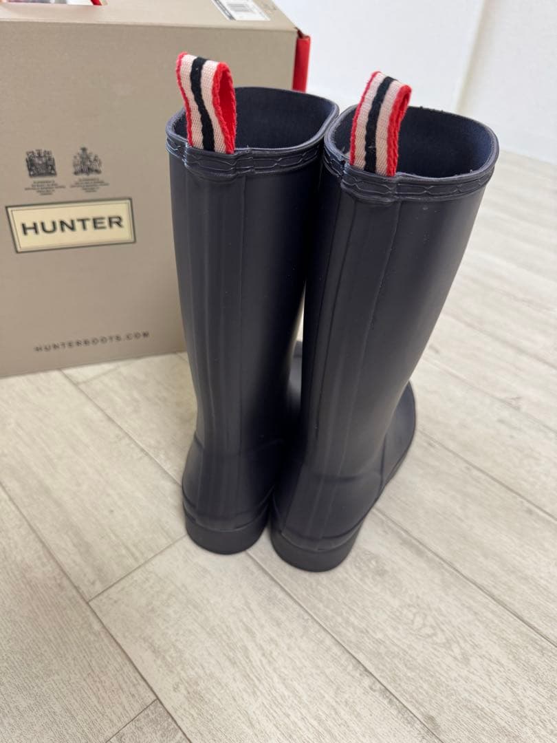 【美品】HUNTER レインブーツ 長靴 ロング