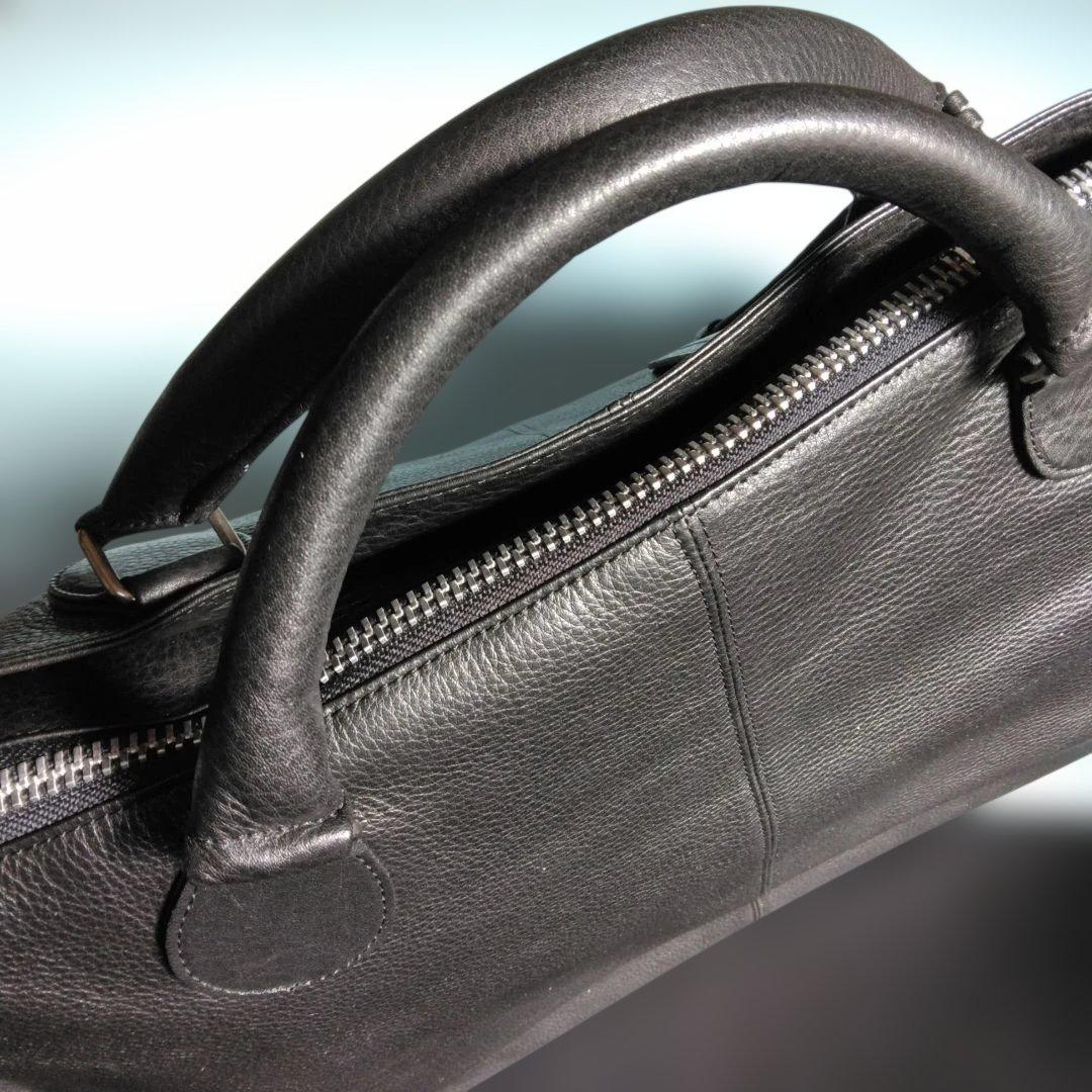 美品　Y's for men ボストンバッグ　黒　ワイズフォーメン 牛革未使用