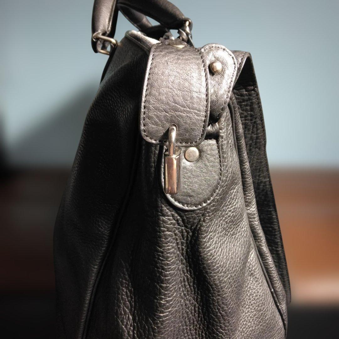 美品　Y's for men ボストンバッグ　黒　ワイズフォーメン 牛革未使用