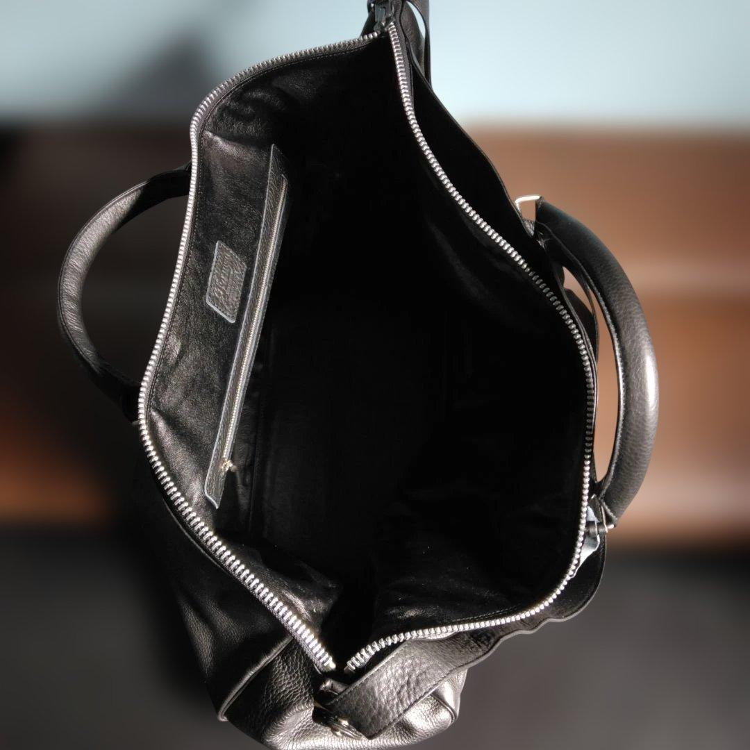 美品　Y's for men ボストンバッグ　黒　ワイズフォーメン 牛革未使用