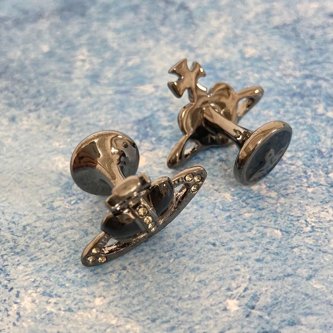 Vivienne Westwood✨ディアマンテカフスボタン　ガンメタ×ブラック