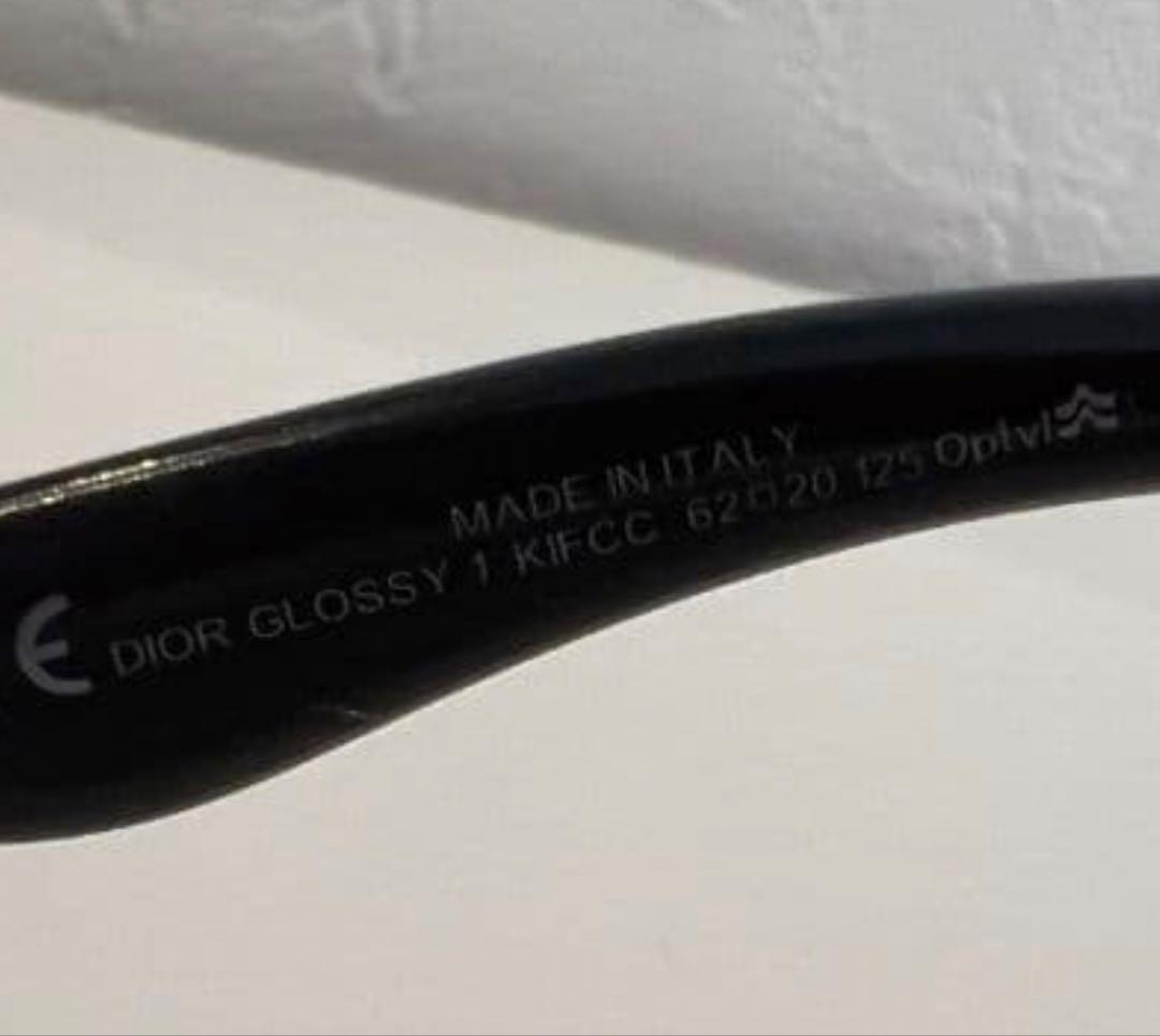 Dior ロゴサングラス クリスチャン ディオール ブラウン グロッシー1