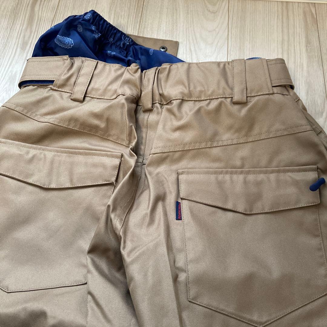 ポンタペス　バンダナ柄スノーボードジャケット　パンツ　グローブ　3点セット
