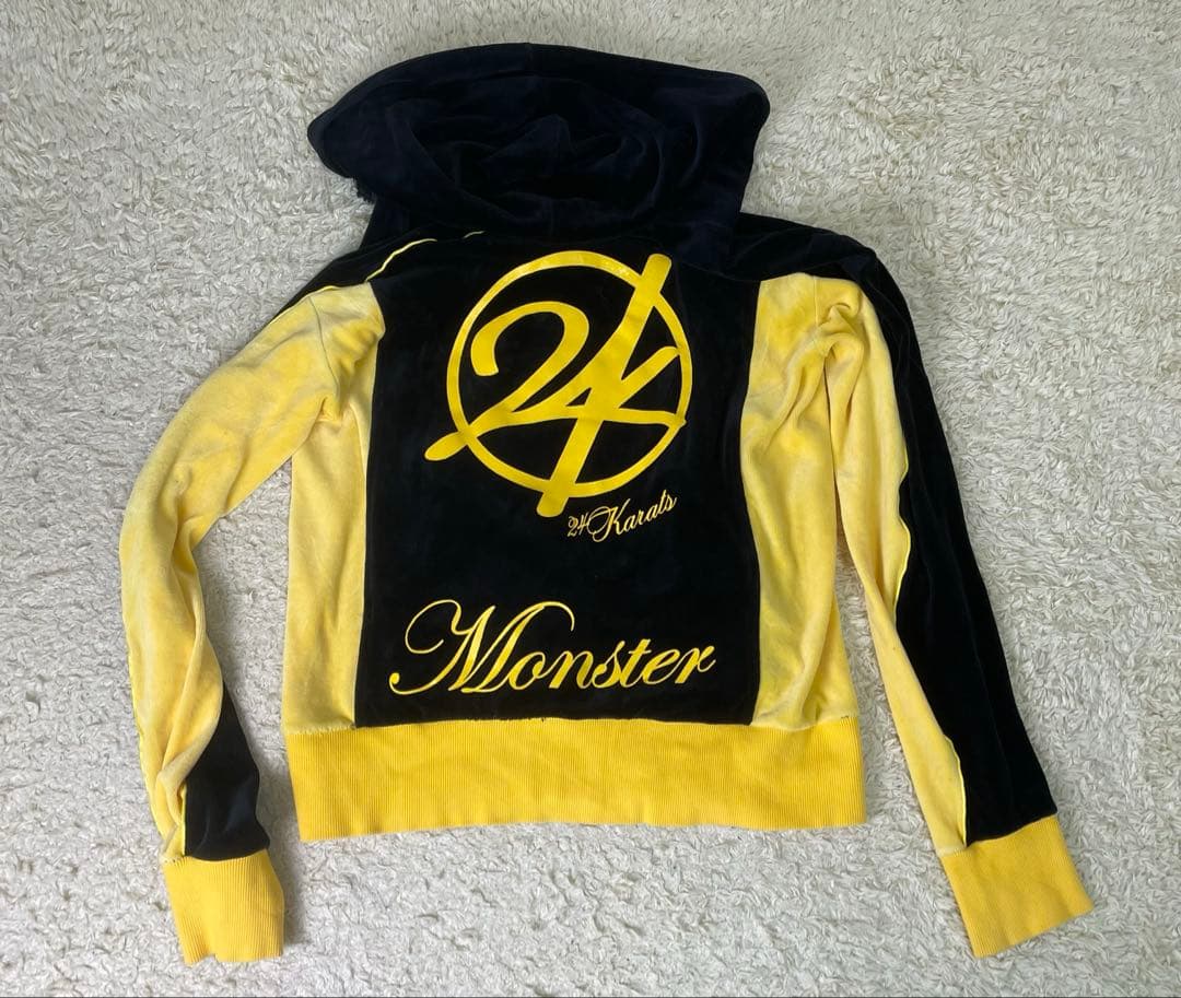 24karats セットアップ Monster ジャージセットアップ ベロア