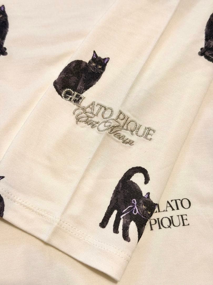 【新品国内正規品】ハロウィンCAT猫総柄ルームウェア　ジェラピケ