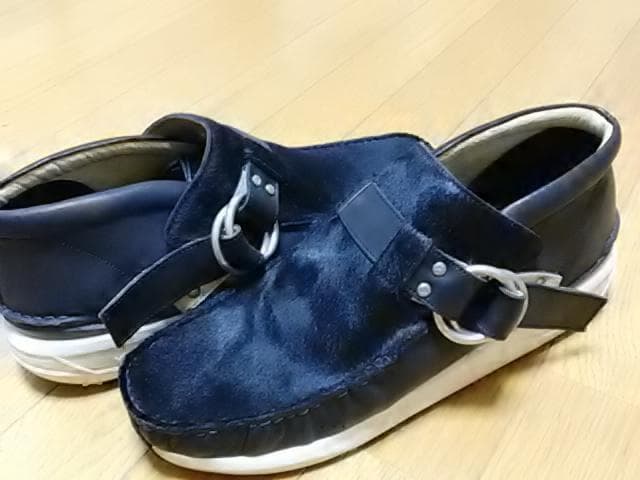 新品箱付 visvim リングモカシン ハラコ 黒 28cm 定価約3万
