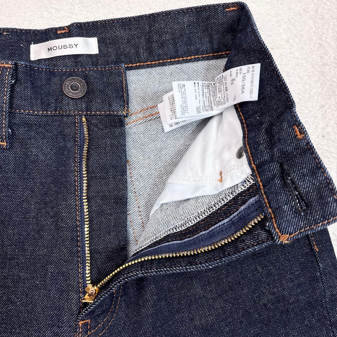 極美品 moussy MVS フレア 24サイズ 濃紺 ブーツカットデニム