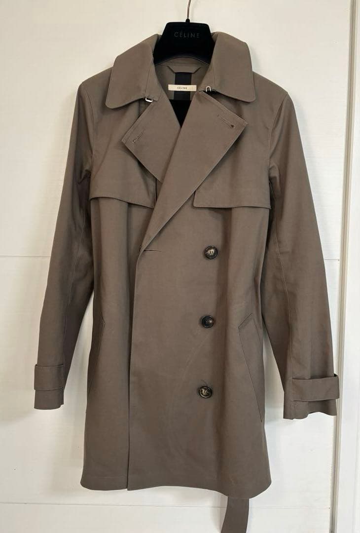 CELINE セリーヌ　フィービー　ファイロ　ショート　トレンチコート　カーキ