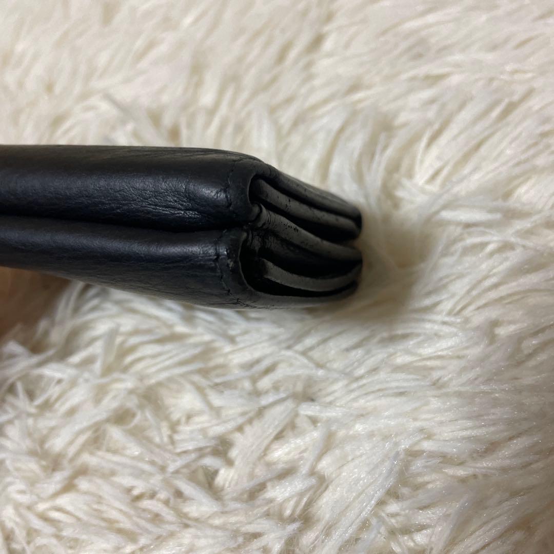 【大人気】バレンシアガ 三つ折財布 エブリデイ シンプル レザー　ブラック