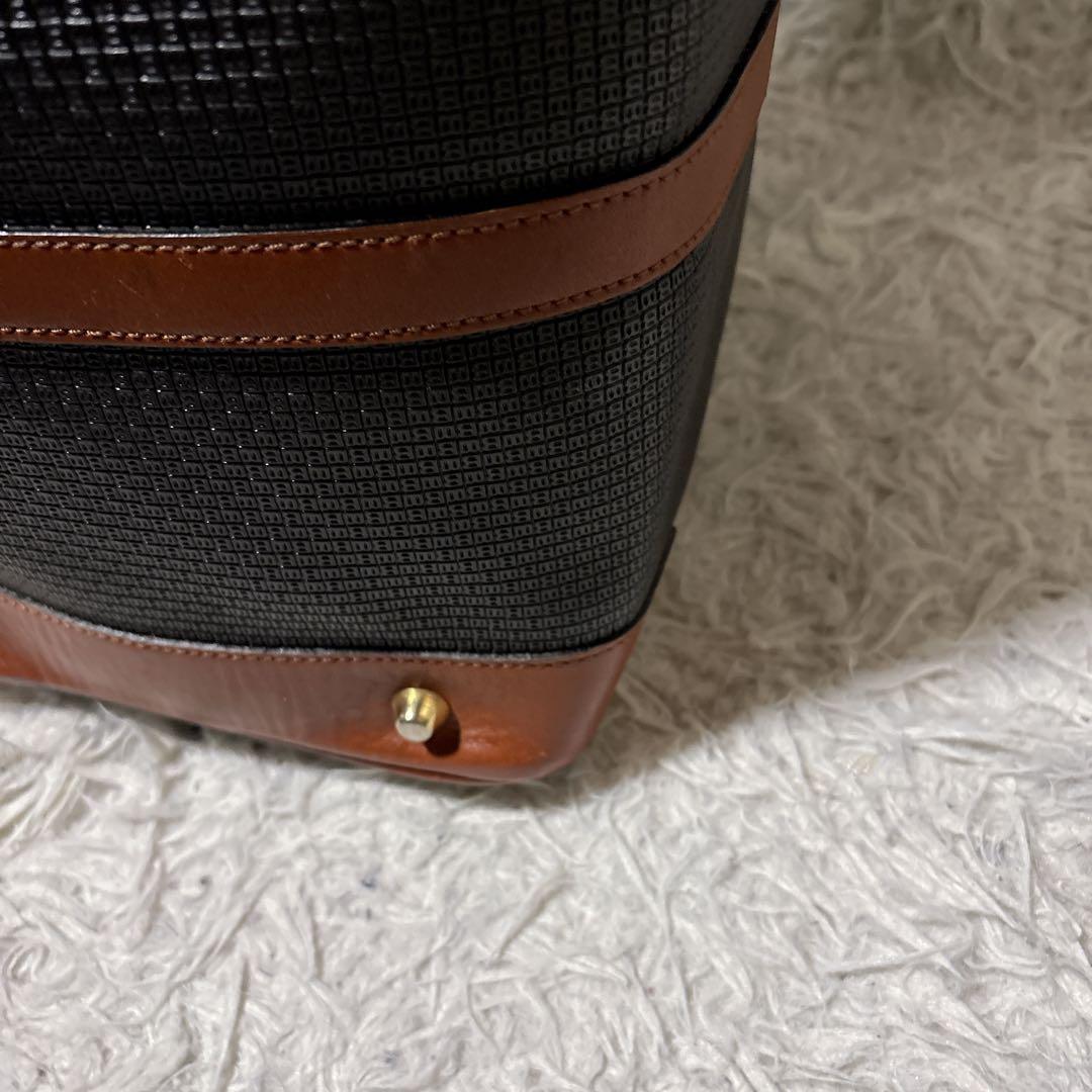 BALLY バリー ボストンバッグ 旅行鞄 PVC×レザー イタリア製