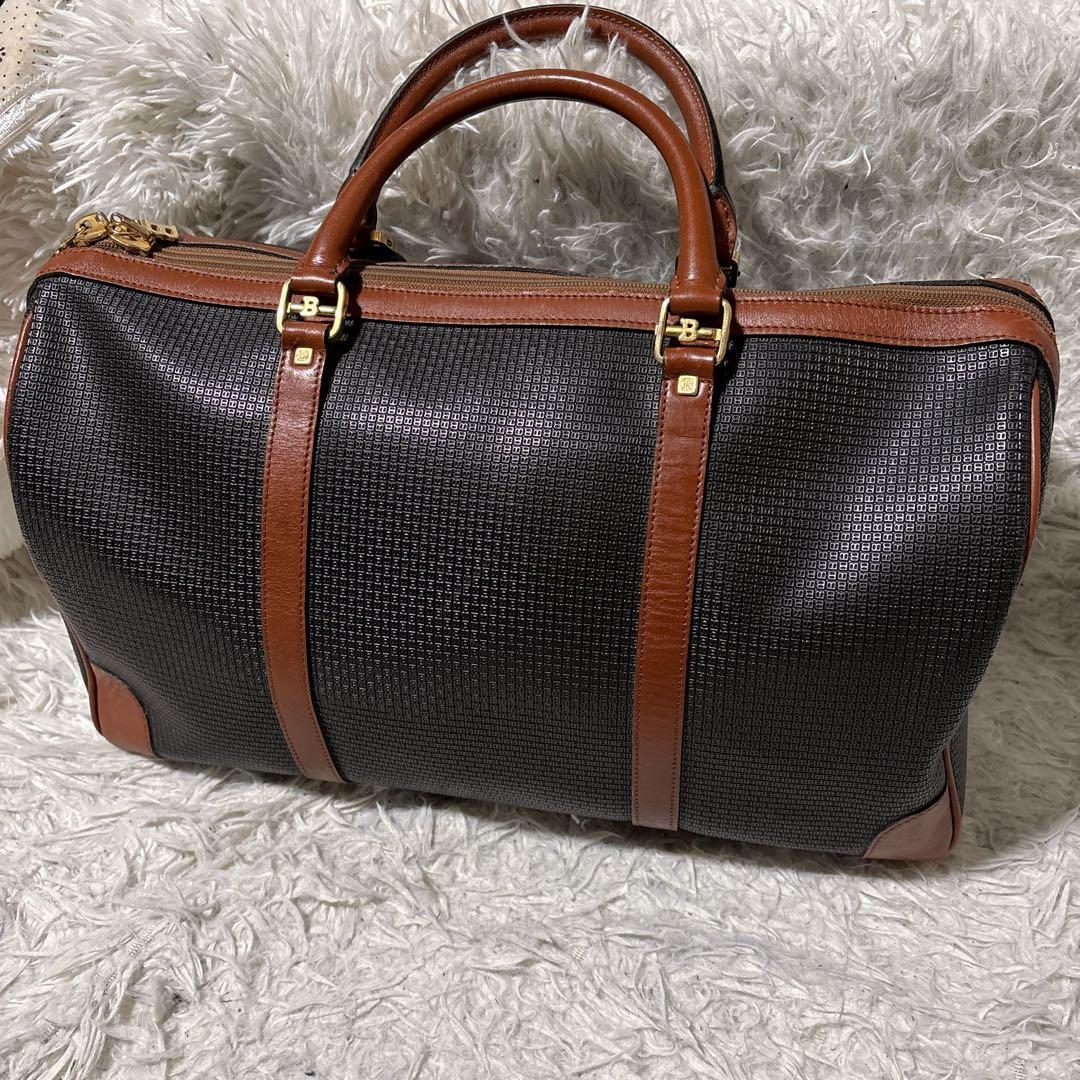 BALLY バリー ボストンバッグ 旅行鞄 PVC×レザー イタリア製