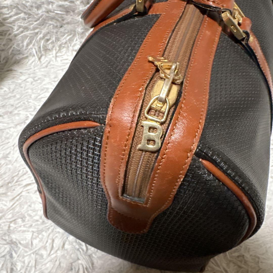 BALLY バリー ボストンバッグ 旅行鞄 PVC×レザー イタリア製