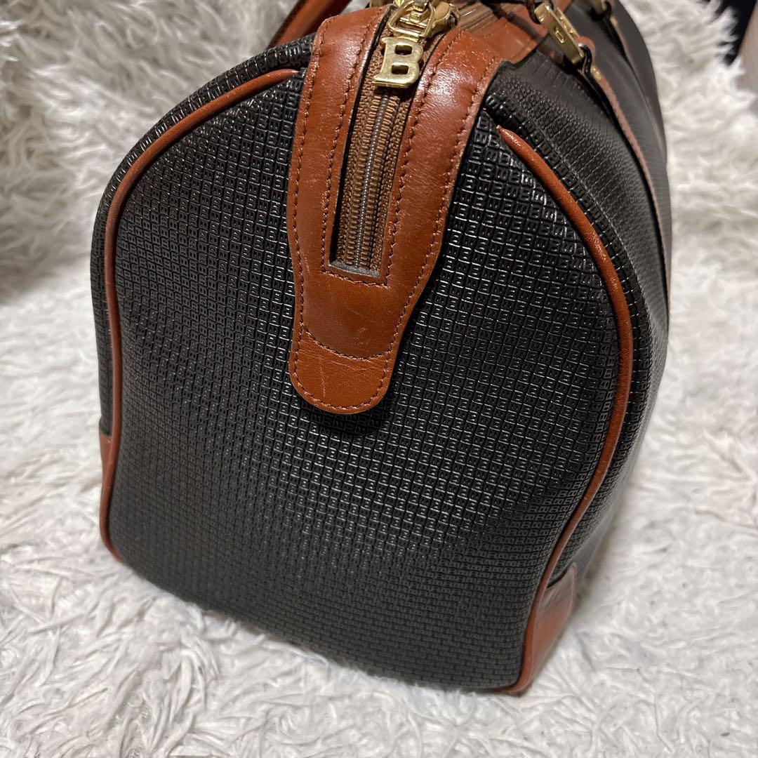 BALLY バリー ボストンバッグ 旅行鞄 PVC×レザー イタリア製