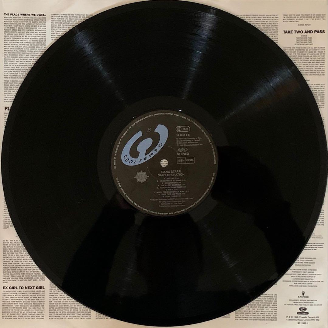 【中古LP】GANG STARR - DAILY OPERATION