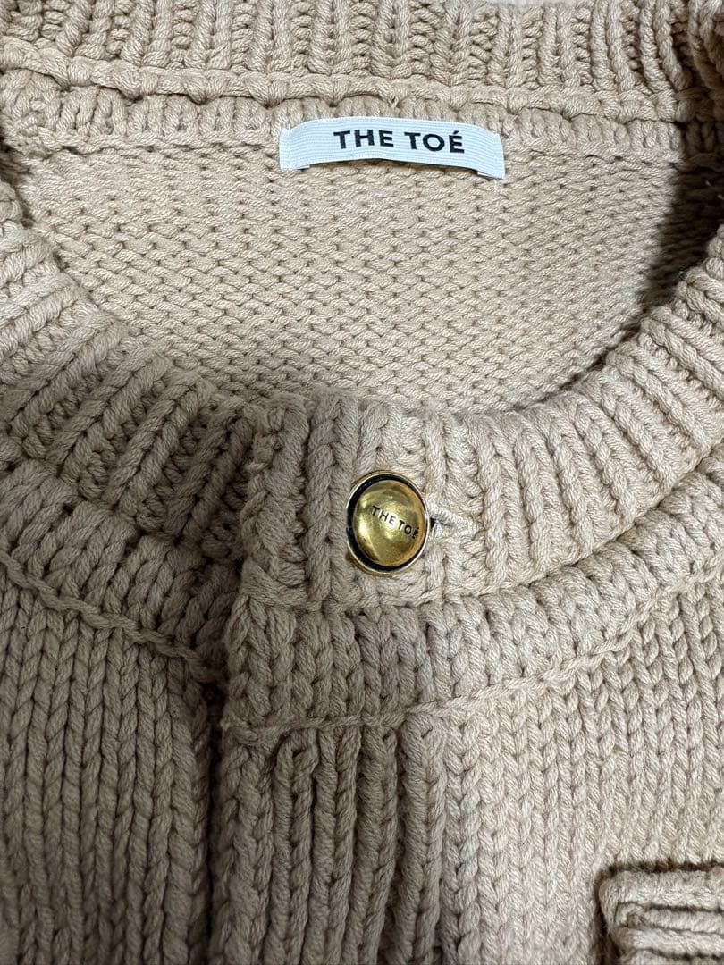 THE TOÉ❤︎Residenz Knit Cardigan ベージュ　Sサイズ