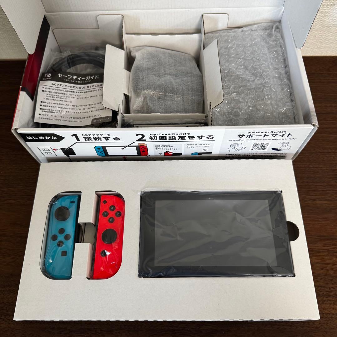 Nintendo Switch 本体 青/赤 付属品付き