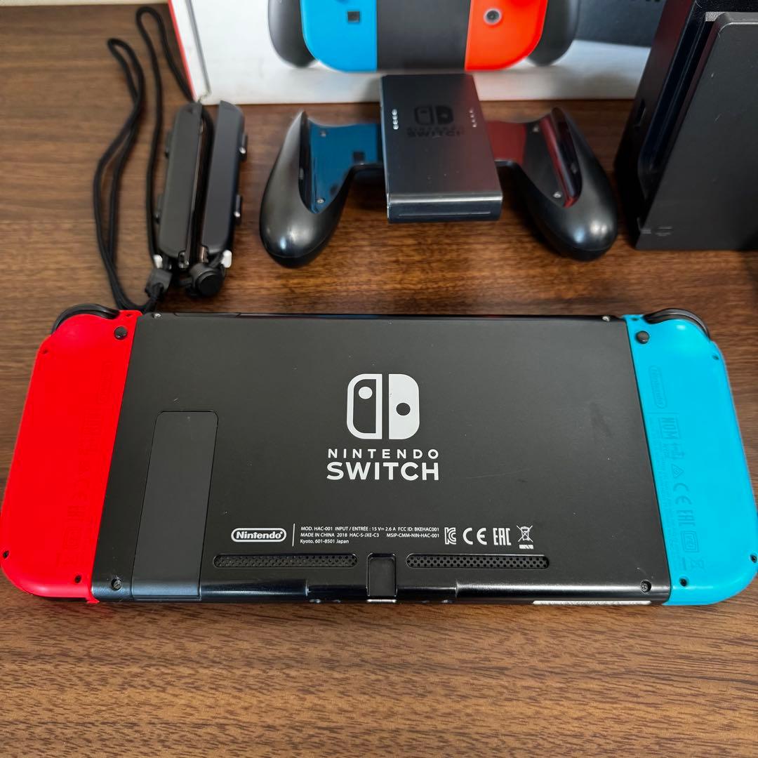 Nintendo Switch 本体 青/赤 付属品付き