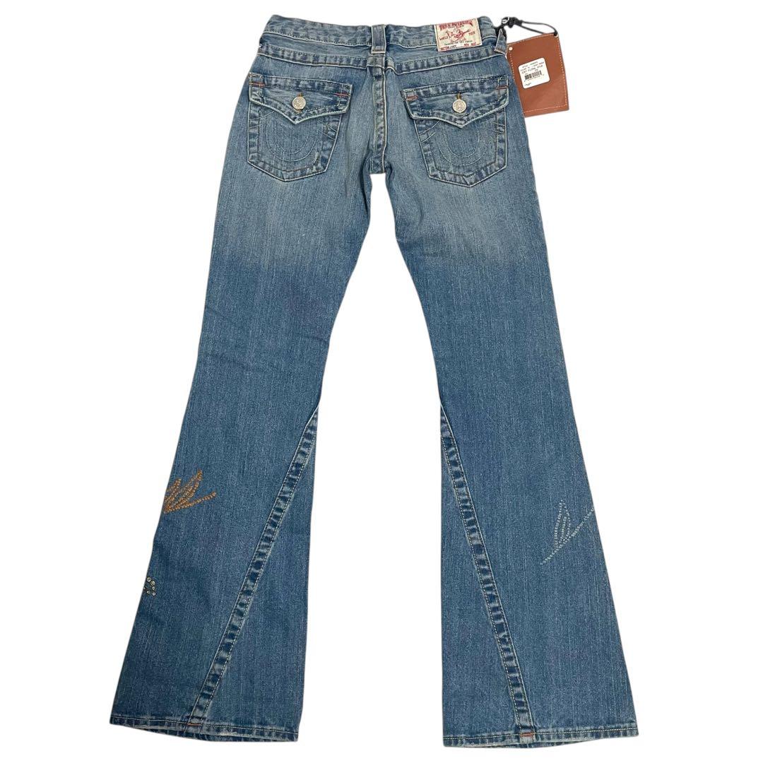 TRUE RELIGION /フレアデニムパンツ デコ仕様 W26 c088