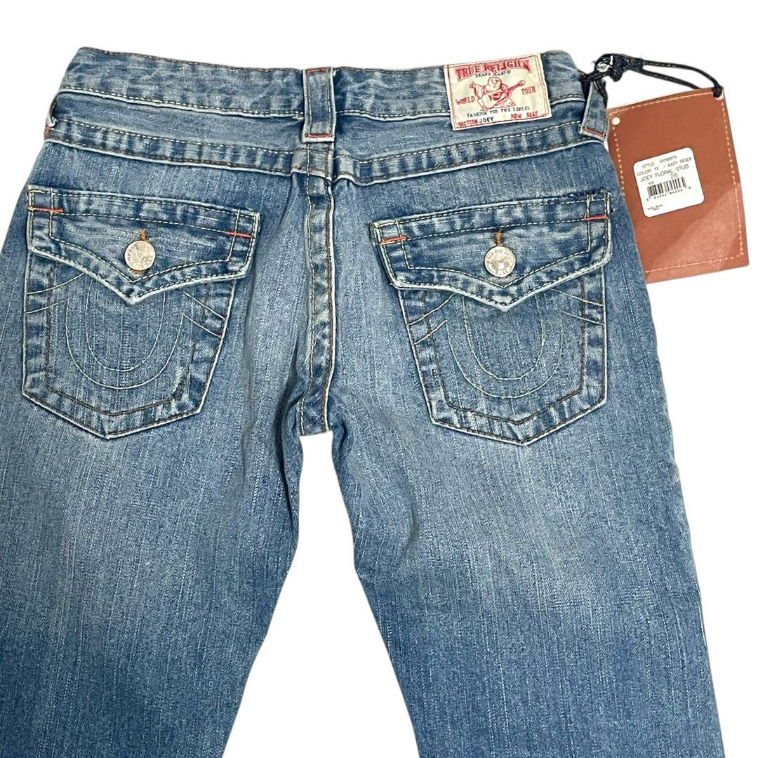 TRUE RELIGION /フレアデニムパンツ デコ仕様 W26 c088