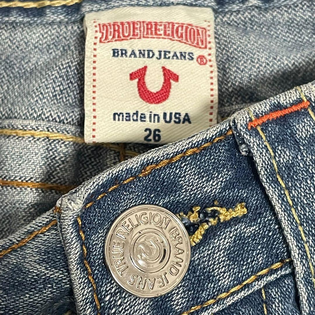 TRUE RELIGION /フレアデニムパンツ デコ仕様 W26 c088