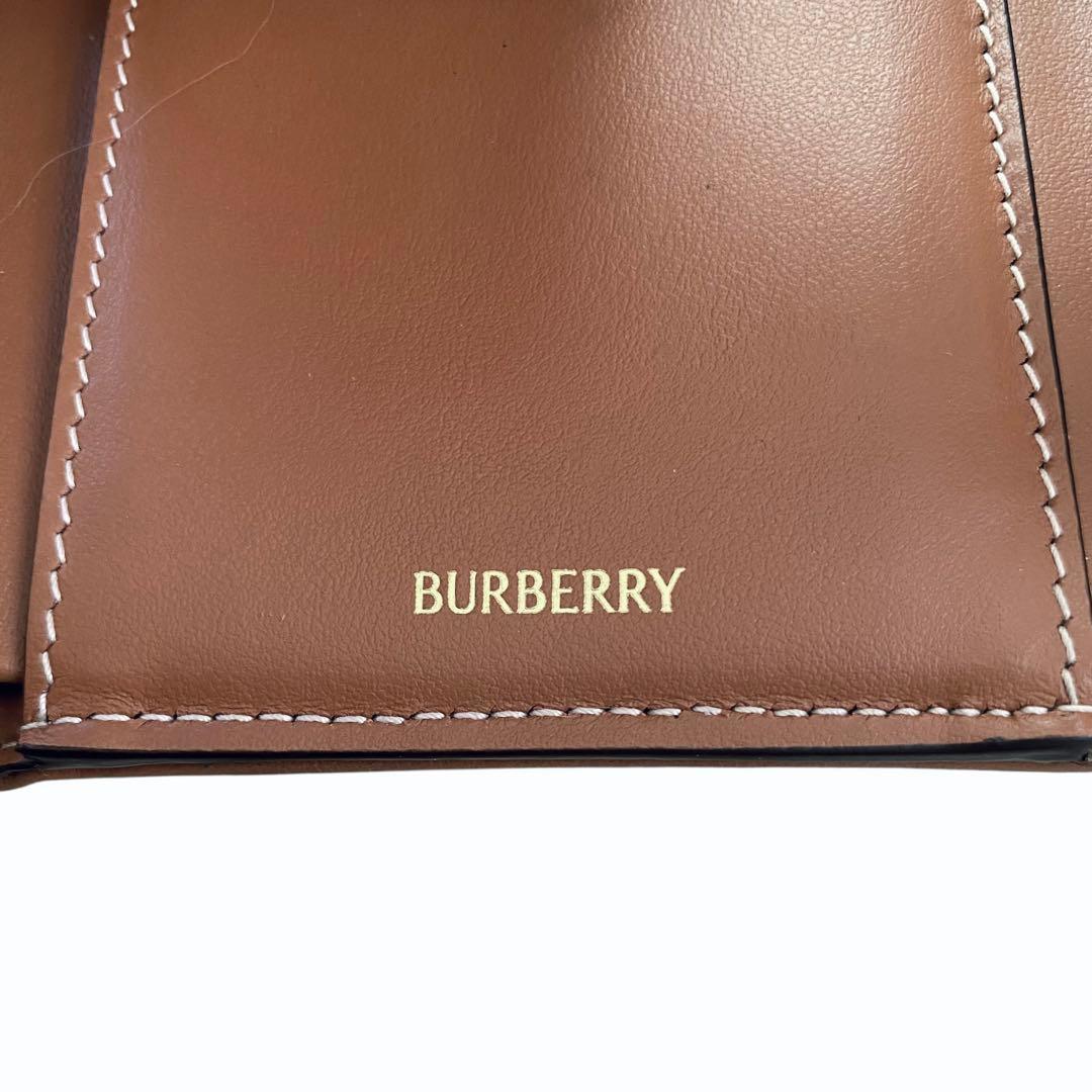 BURBERRY【美品】PVC&レザー 3つ折り コンパクト財布 ノバチェック