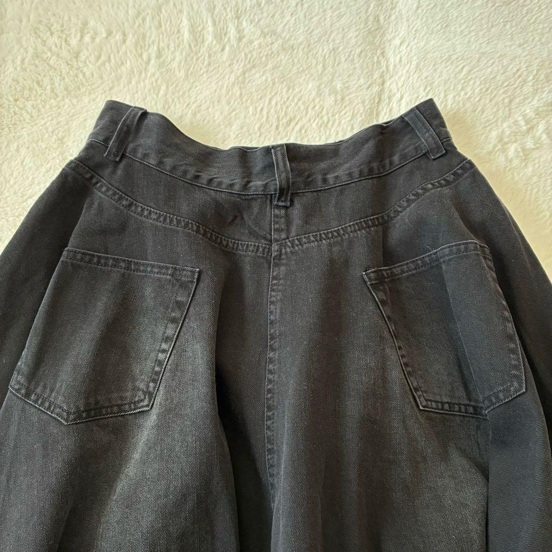 【未使用品】sacai サカイ　ブラック　デニム　フレアスカート　サイズ2