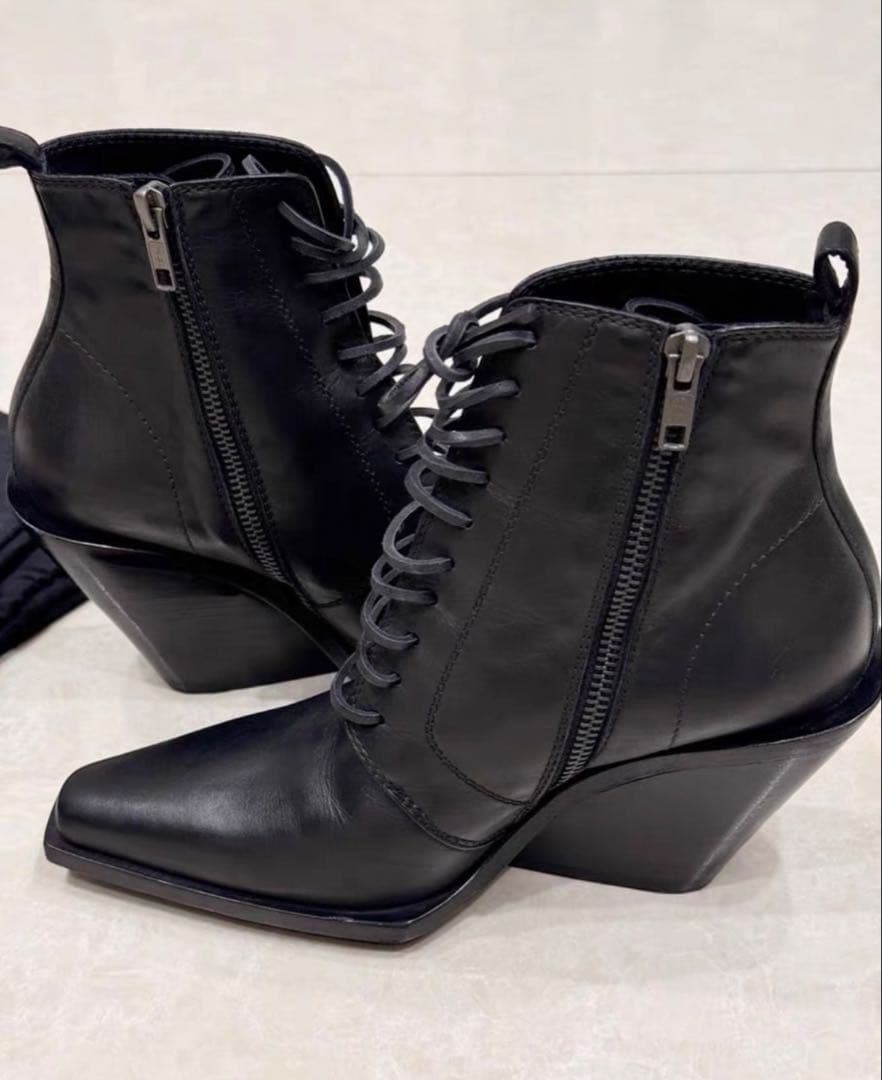 ann demeulemeester レザーブーツ