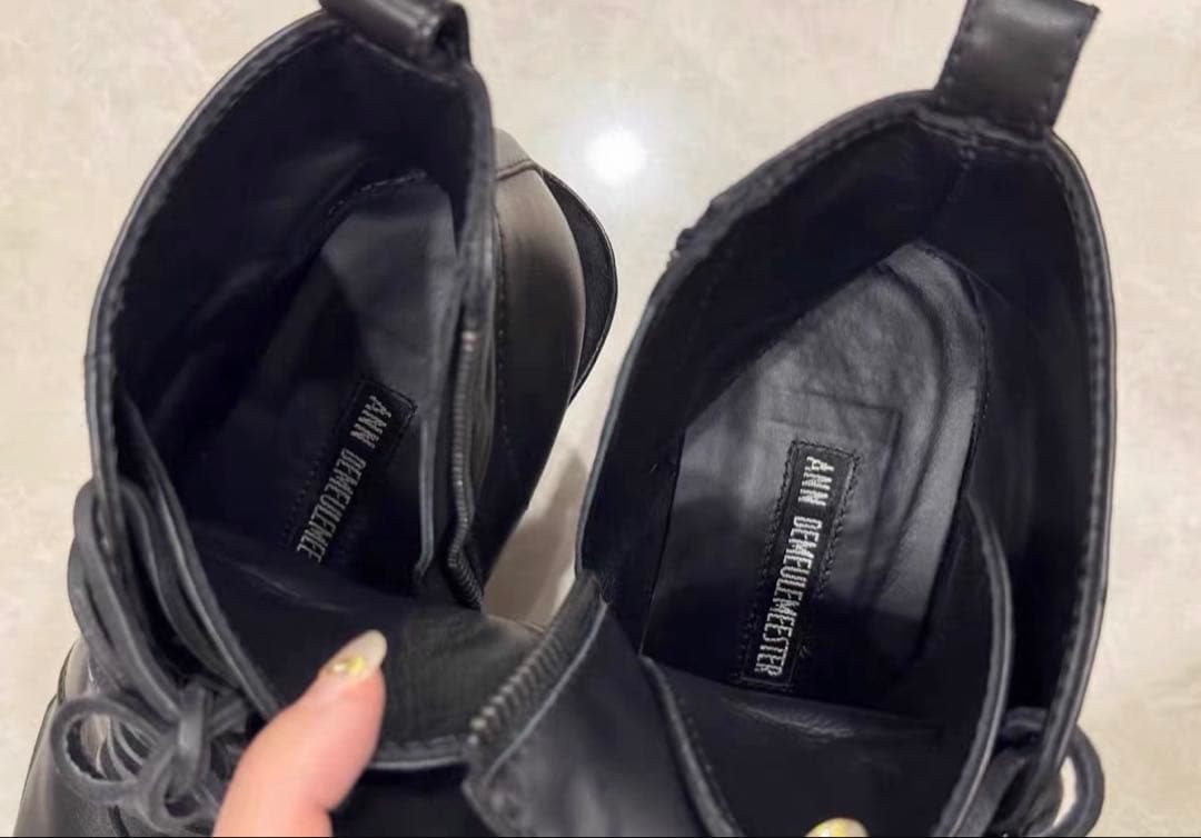ann demeulemeester レザーブーツ