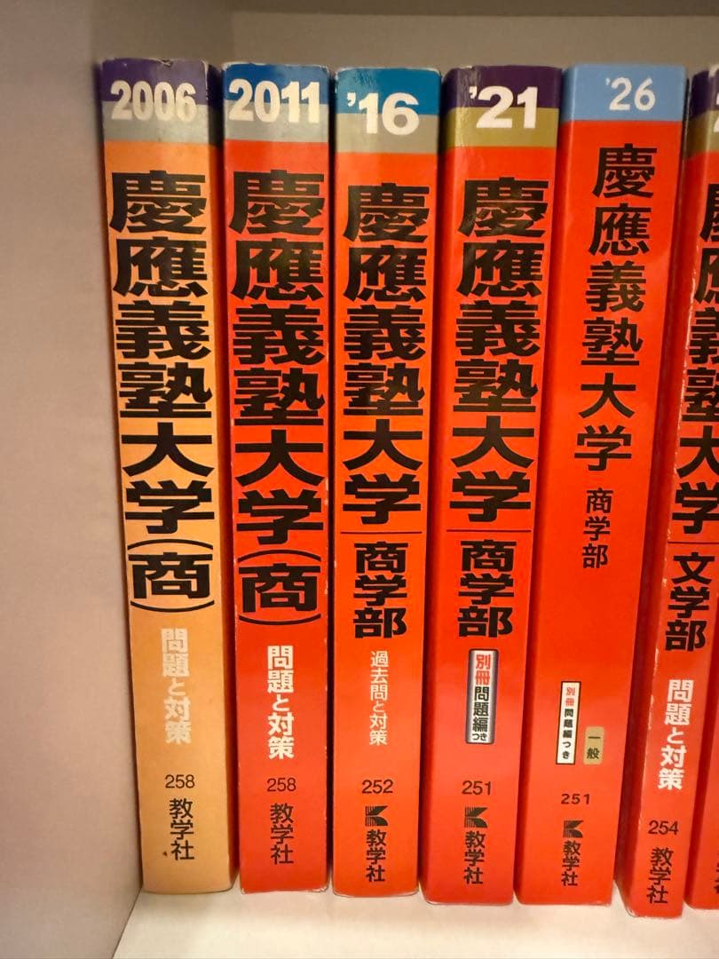 慶應義塾大学 商学部 過去問題集 5冊セット