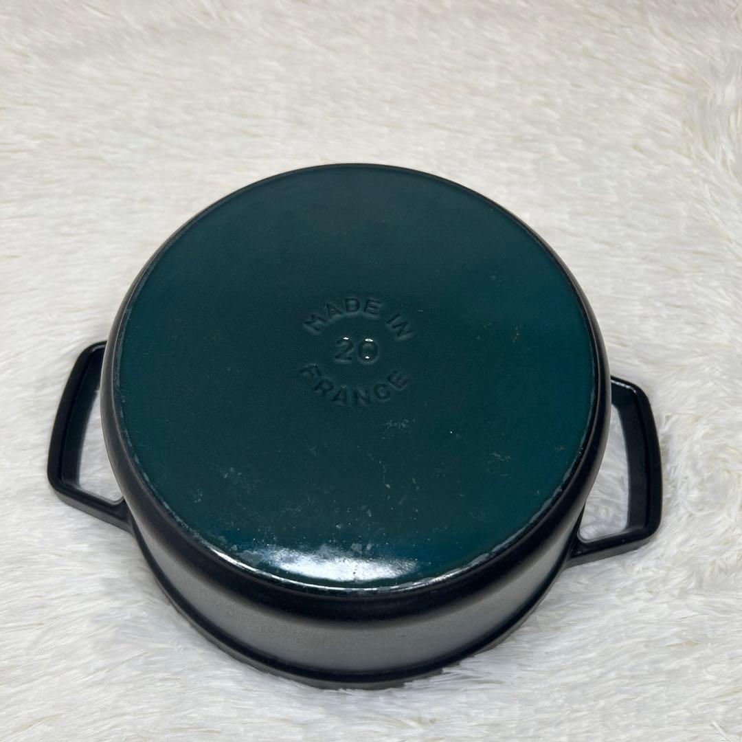 【美品】STAUB ストウブ ピコ・ココット ラウンド 20cm ブラック