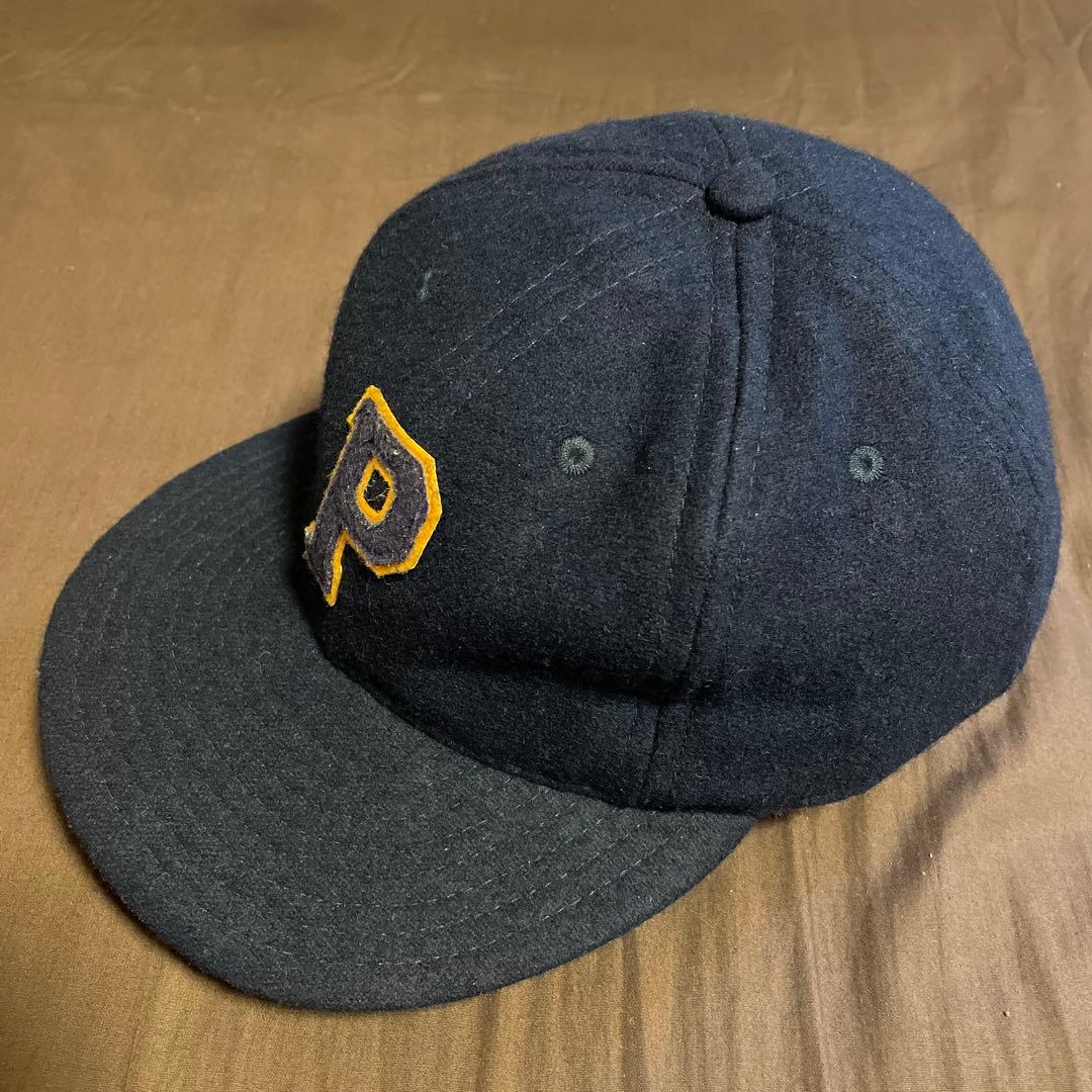 エベッツフィールド　ネイビー ウール　キャップ　made in USA