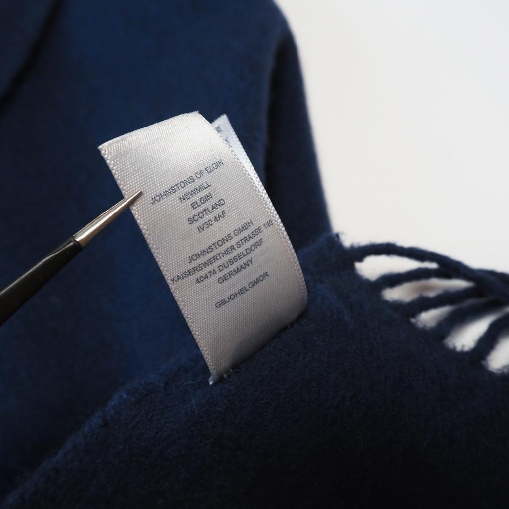 美品 JOHNSTONS OF ELGIN カシミヤ100％ 大判ストール 無地