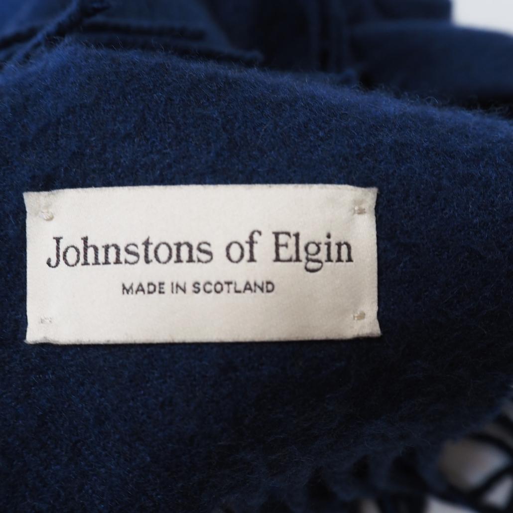 美品 JOHNSTONS OF ELGIN カシミヤ100％ 大判ストール 無地