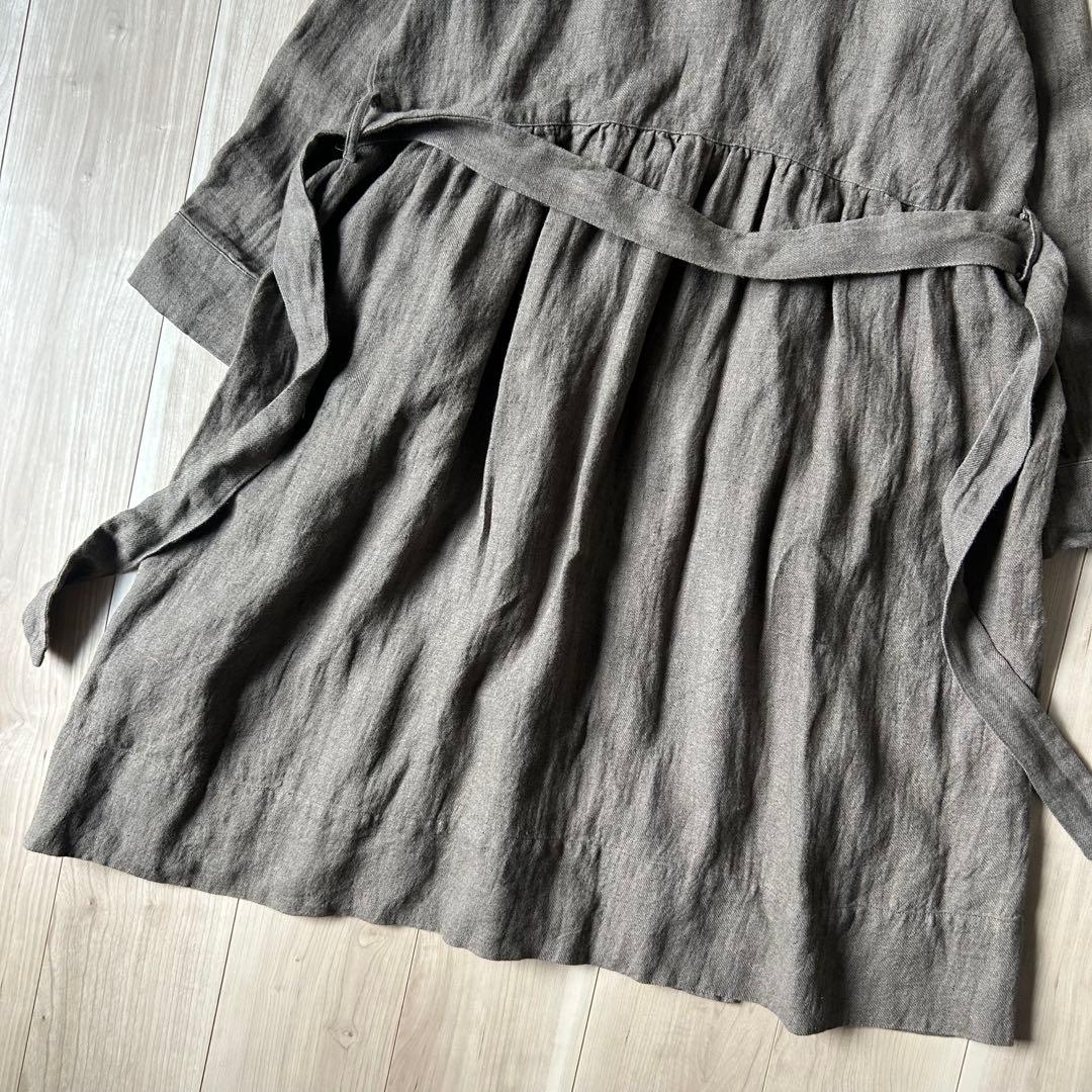 ネストローブ nest Robe リネン ローブコート 硫化染め ガウン