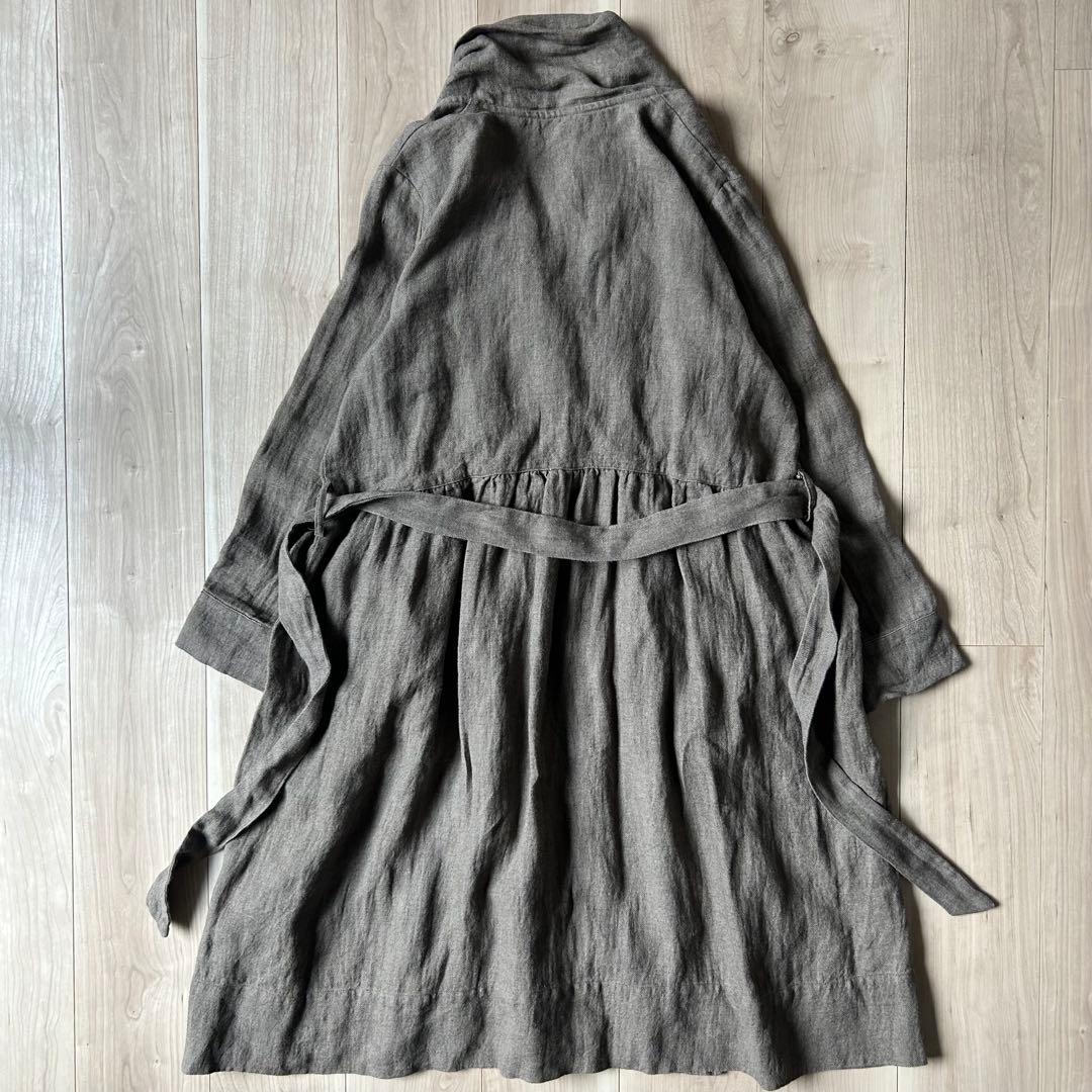 ネストローブ nest Robe リネン ローブコート 硫化染め ガウン