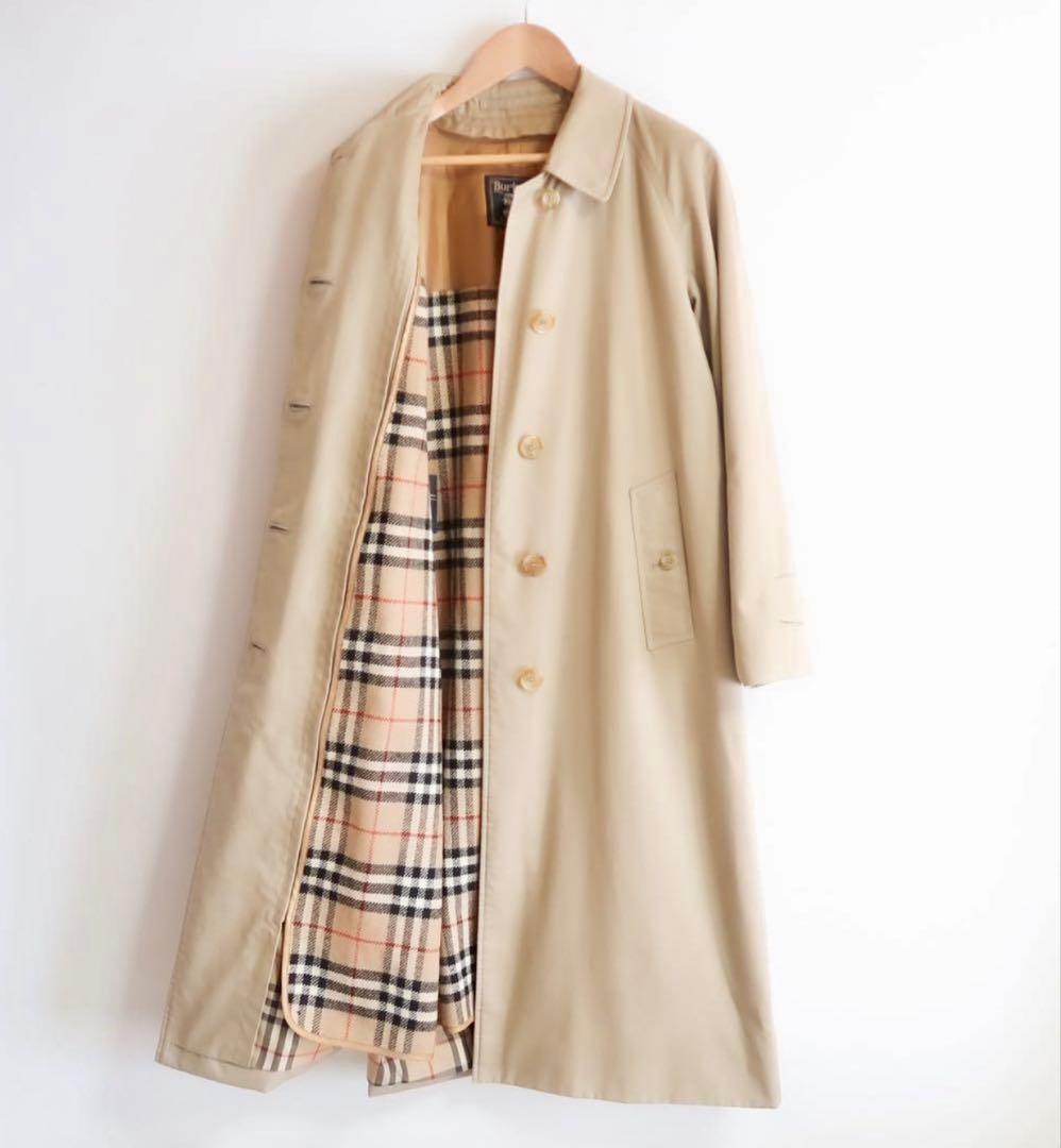 ビンテージ BURBERRY ライナー付き ステンカラーコート