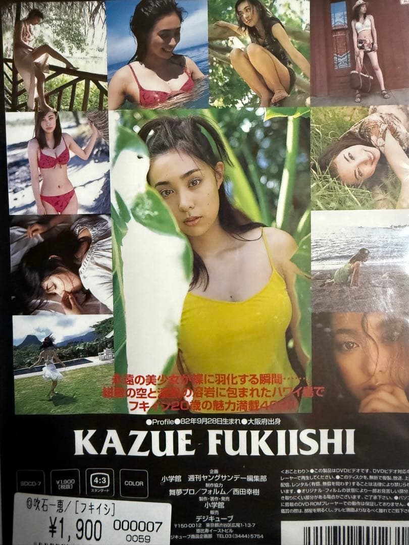 吹石一恵DVD【新品未開封】【シュリンク加工有】【最終在庫1点限り】匿名配送