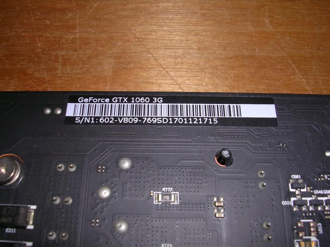 【動作確認済】MSI GeForce GTX 1060 3G 美品