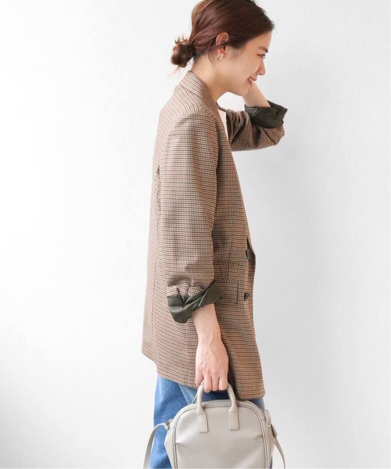 美品【ジャーナルスタンダードレリューム】TWチェック ダブルブレストジャケット