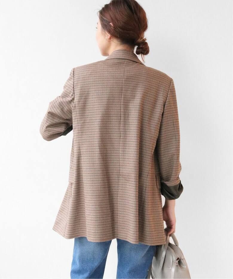 美品【ジャーナルスタンダードレリューム】TWチェック ダブルブレストジャケット
