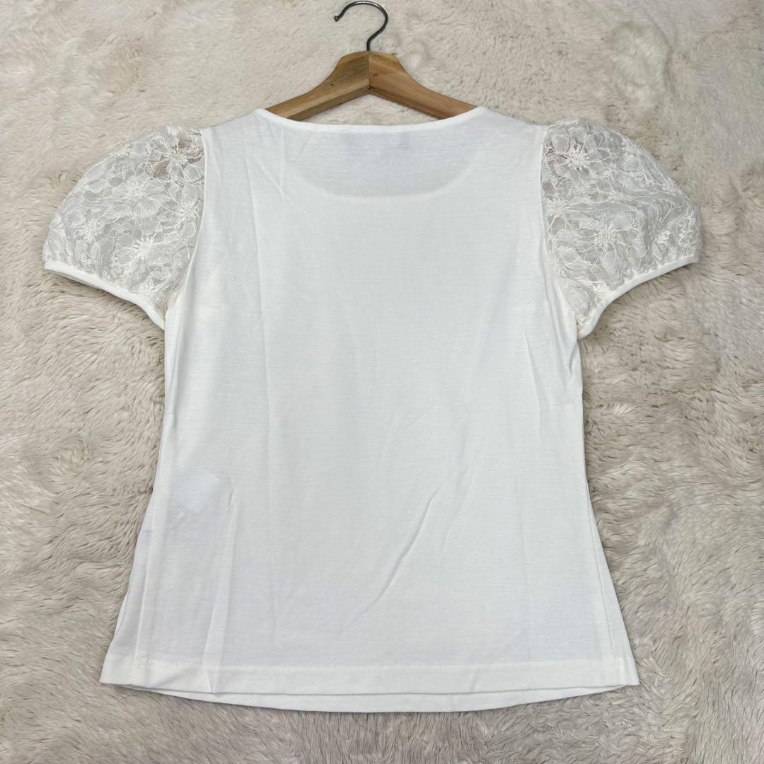 ✨美品✨エムズグレイシー 袖コンシャス レーススリーブカットソー 38 M
