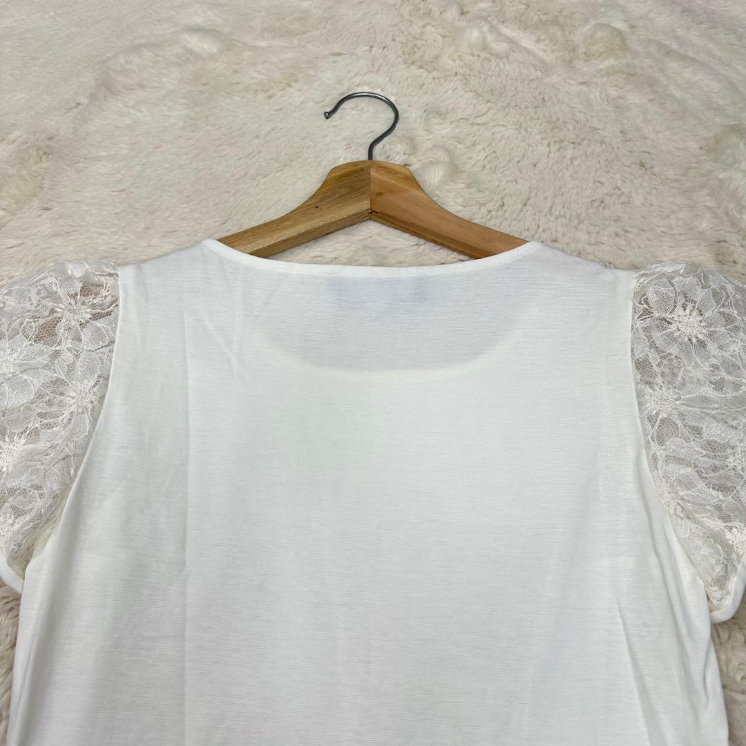 ✨美品✨エムズグレイシー 袖コンシャス レーススリーブカットソー 38 M