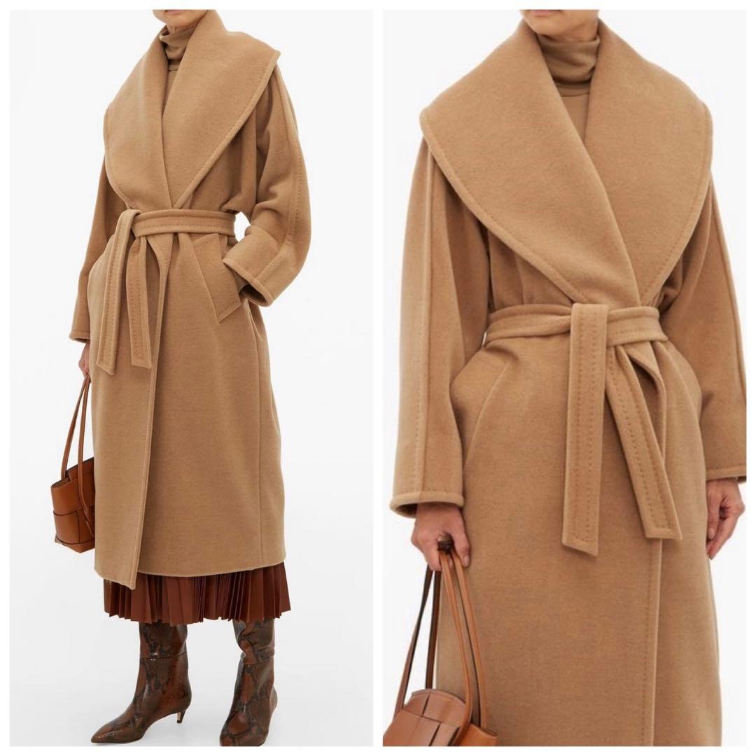 ★新品同様★MaxMara マックスマーラ白タグ キャメル ロングコート★